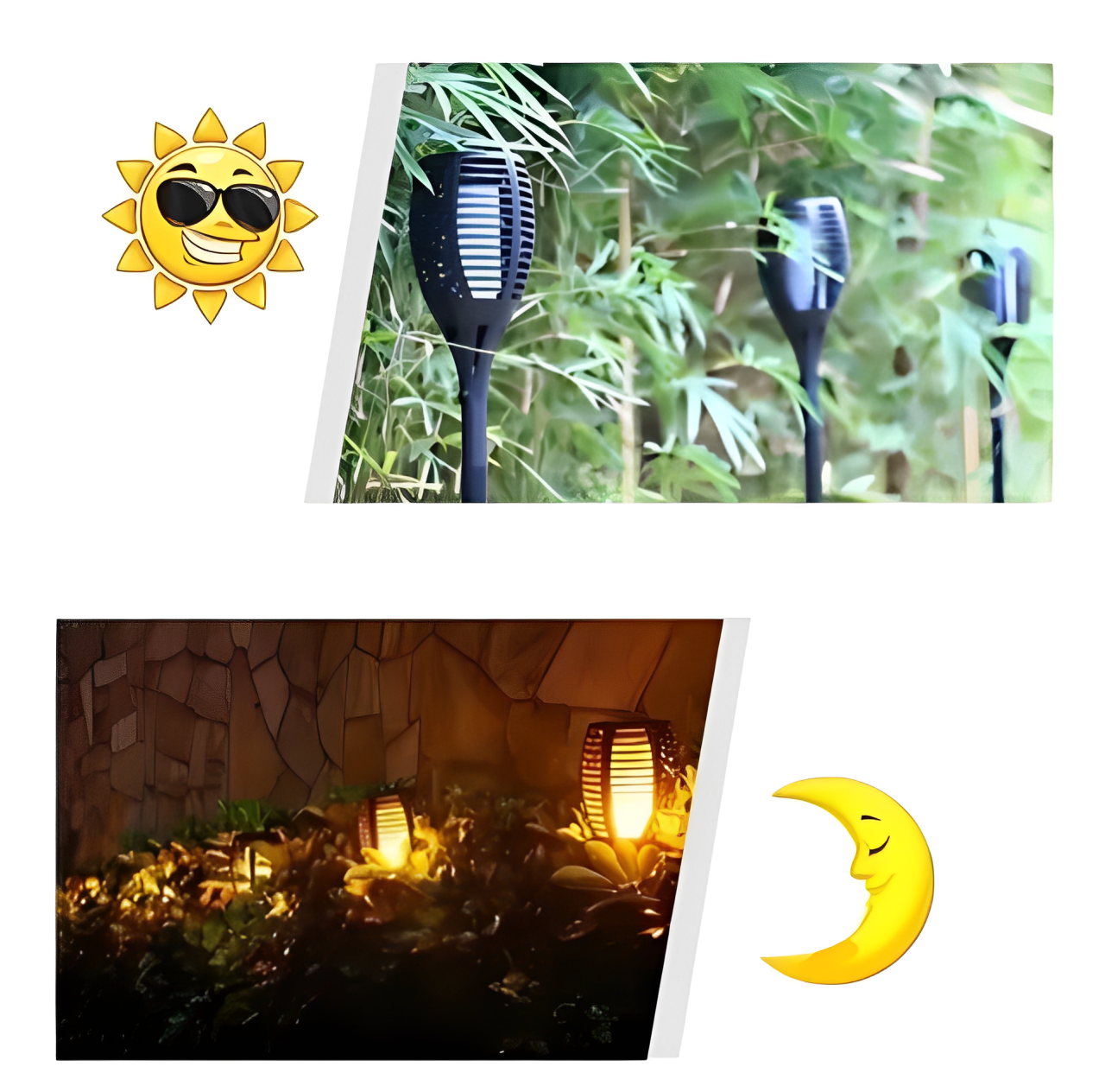 Antorcha Solar LED 75 CM Efecto Llama