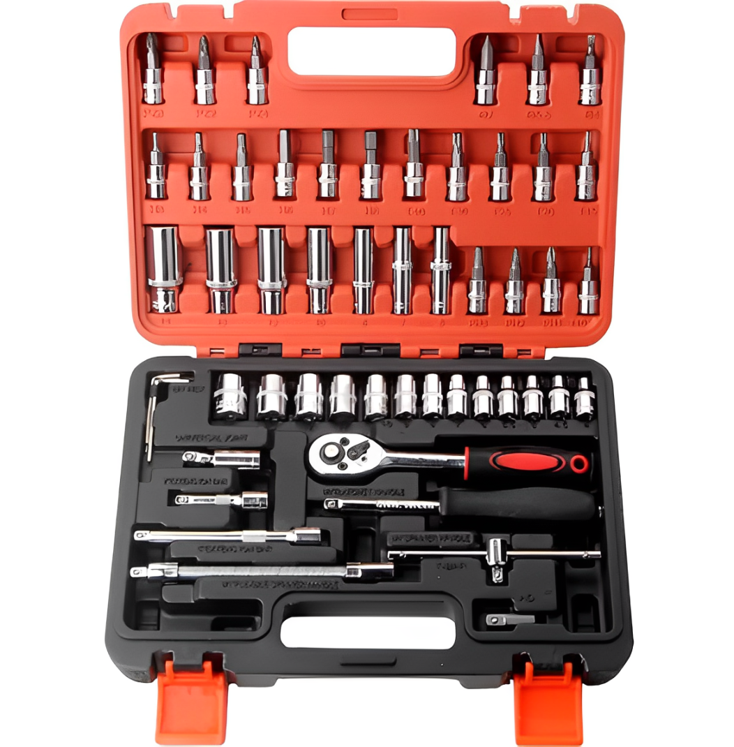 Set herramientas Dados Llaves 53pcs