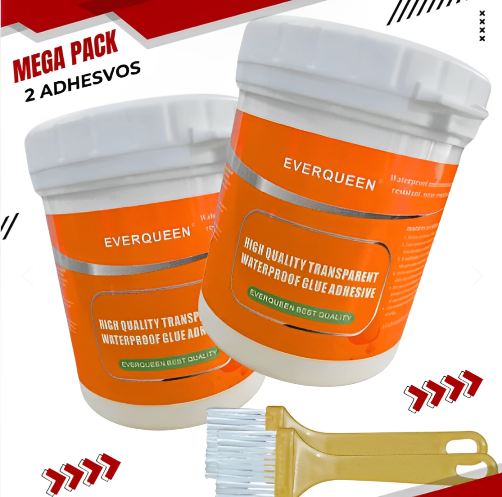 Pack 2 Selladores Impermeables Transparente Everqueen. 300g + Brochas de regalo!