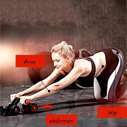 Roller Abdominal de 4 ruedas