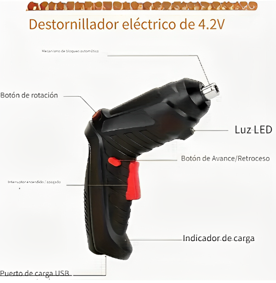 Destornillador eléctrico portatil