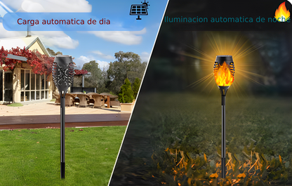 ⭐ Antorcha Solar 58 CM Efecto Llama