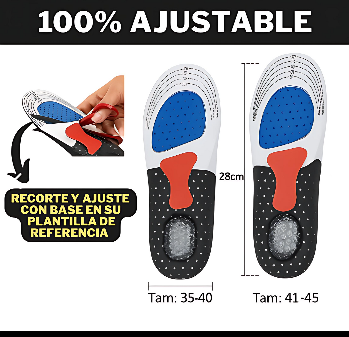 Plantar Pro – Plantillas de Gel Ortopédicas para Comodidad y Soporte