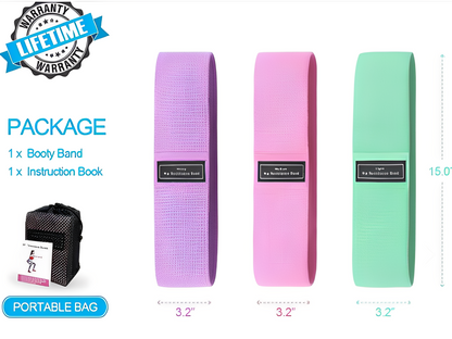 Set 3 Bandas Elasticas Resistencia + bolso de regalo