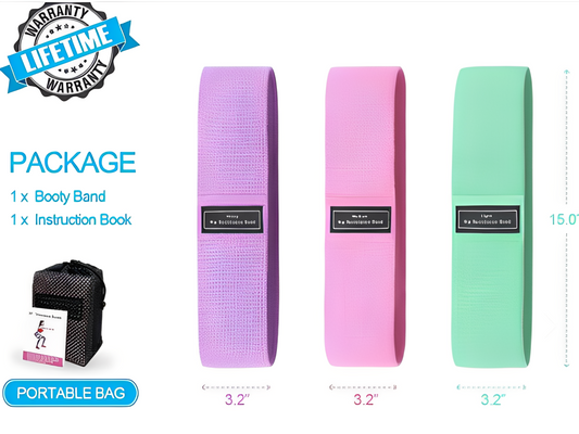 Set 3 Bandas Elasticas Resistencia + bolso de regalo