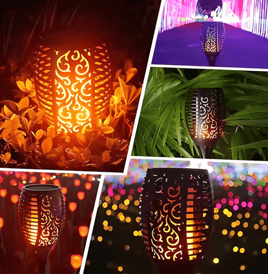 Pack de 4 Antorchas Solares 58cm